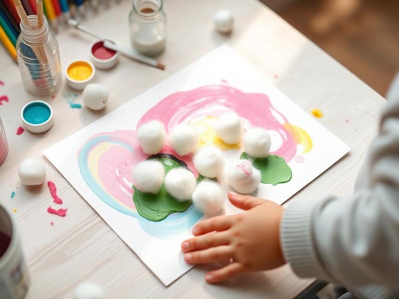 Cotton Ball Painting